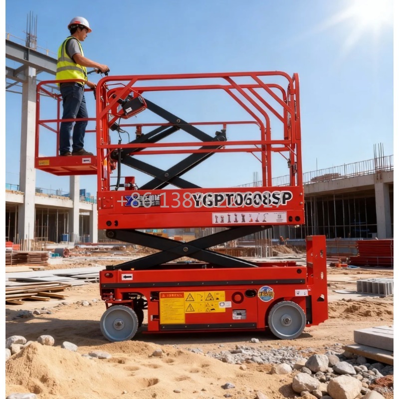 Scissor Lift Table Hydraulic - منصة رفع هيدروليكية ذاتية الدفع كهربائية
