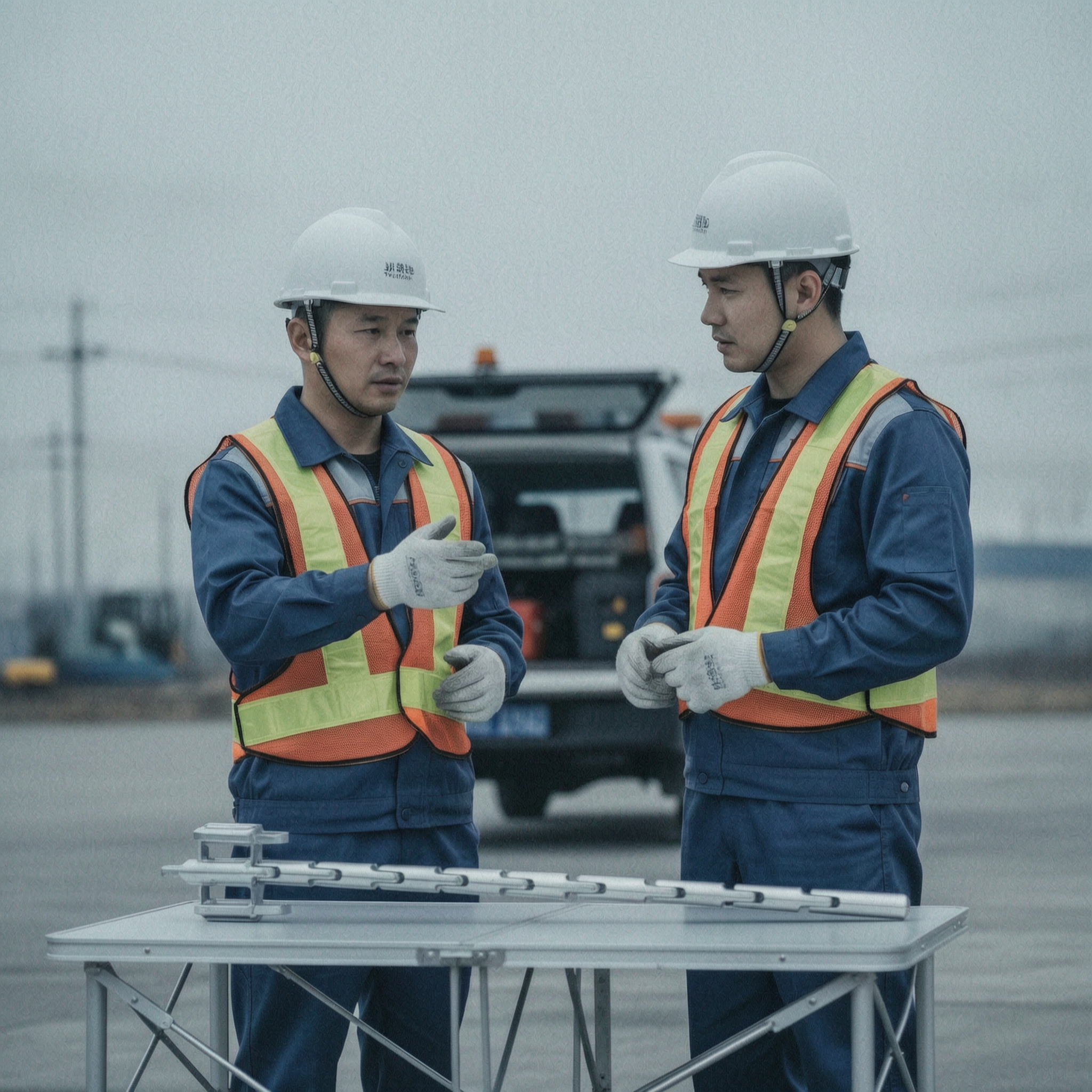 Heavy Equipment Electrician - لوحة توجيه سحب الكابلات المعدنية مع