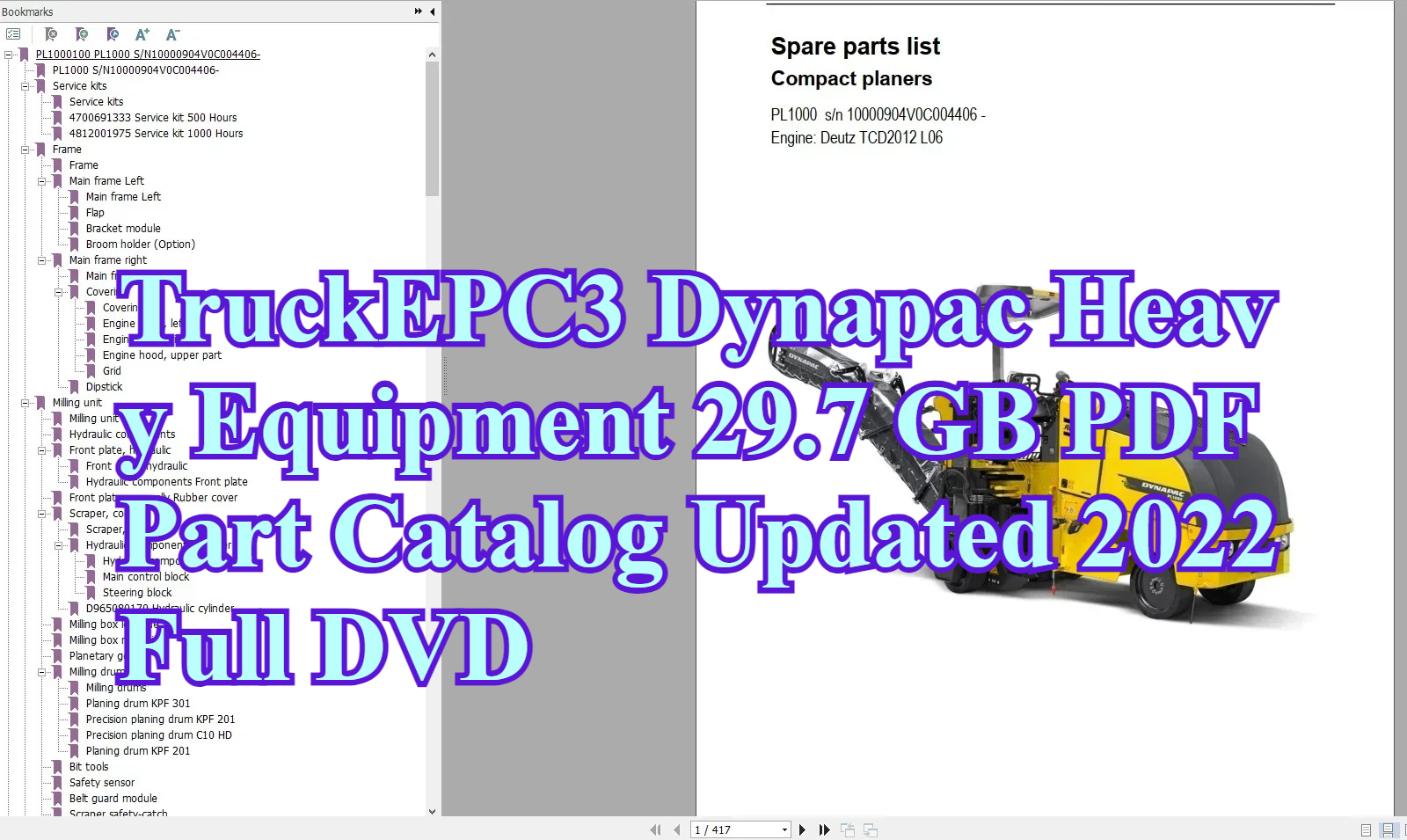 Heavy Equipment Pdf - TruckEPC3 Dynapac المعدات الثقيلة 29.7 جيجابايت