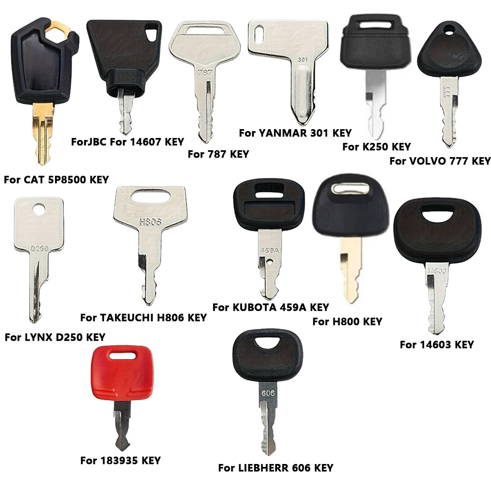 Heavy Equipment Key Set - مجموعة مفاتيح إشعال لآلات البناء مكونة