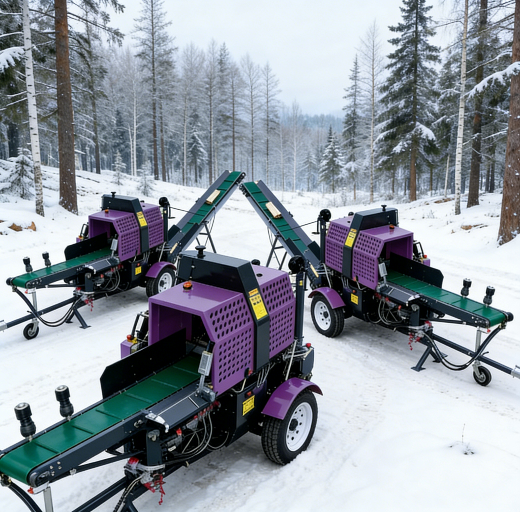 Heavy Equipment Processor - آلة تقطيع الأخشاب الثقيلة ذات 6
