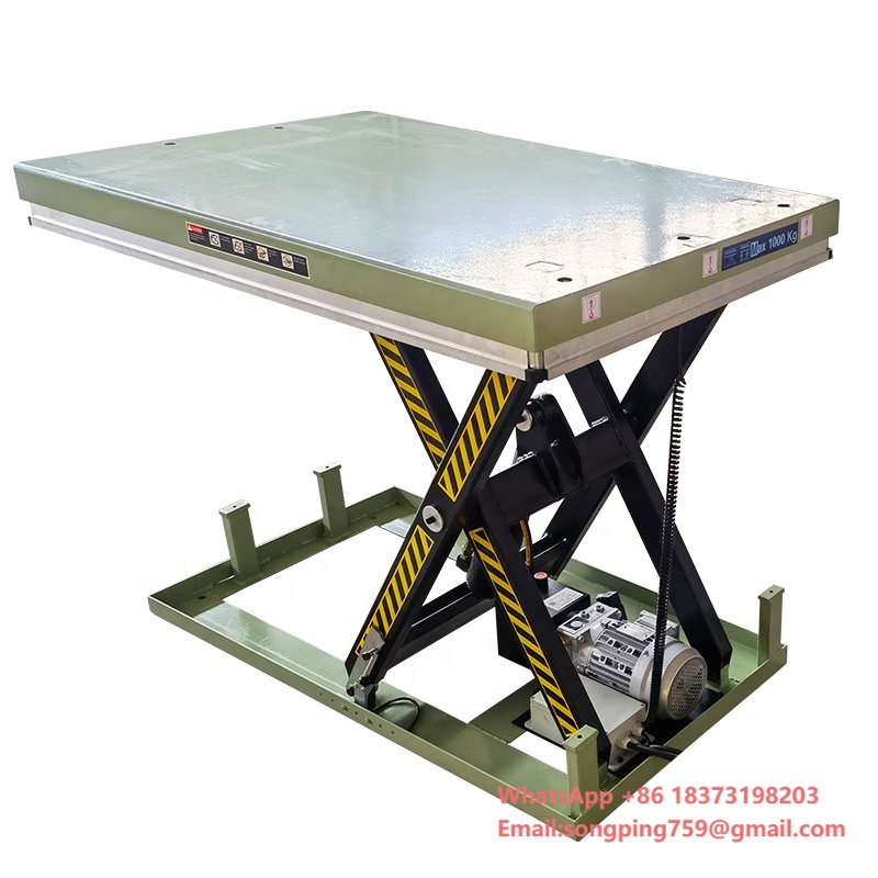 Scissor Lift Table Hydraulic - منصة رفع كهربائية هيدروليكية بسعة 1