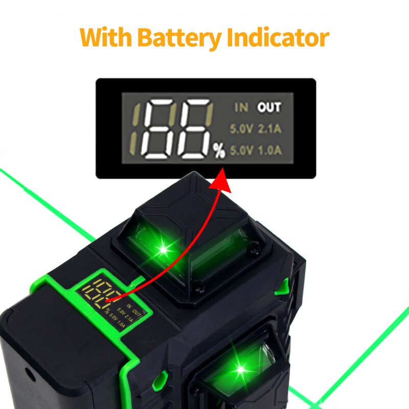 ميزان ليزر أخضر FEIDSIDE بـ 16 - مراجعة Laser Level Rotary وسعره