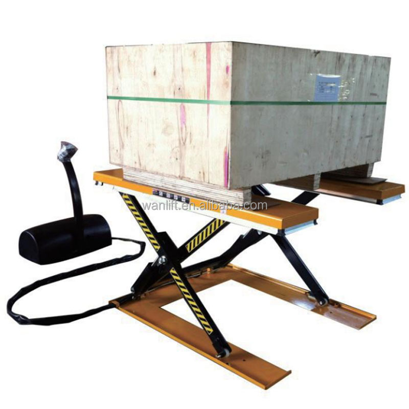 منصة رفع كهربائية على شكل حرف  - مراجعة Scissor Lift Table Hydraulic وسعره