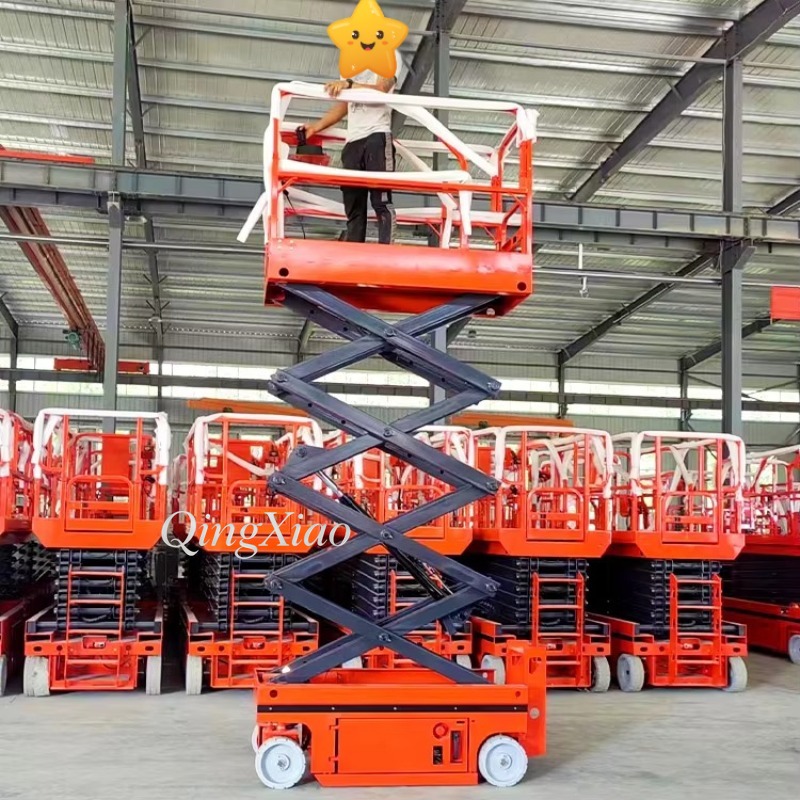 منصة عمل هوائية ذاتية الدفع بس - مراجعة Scissor Lift Table Hydraulic وسعره
