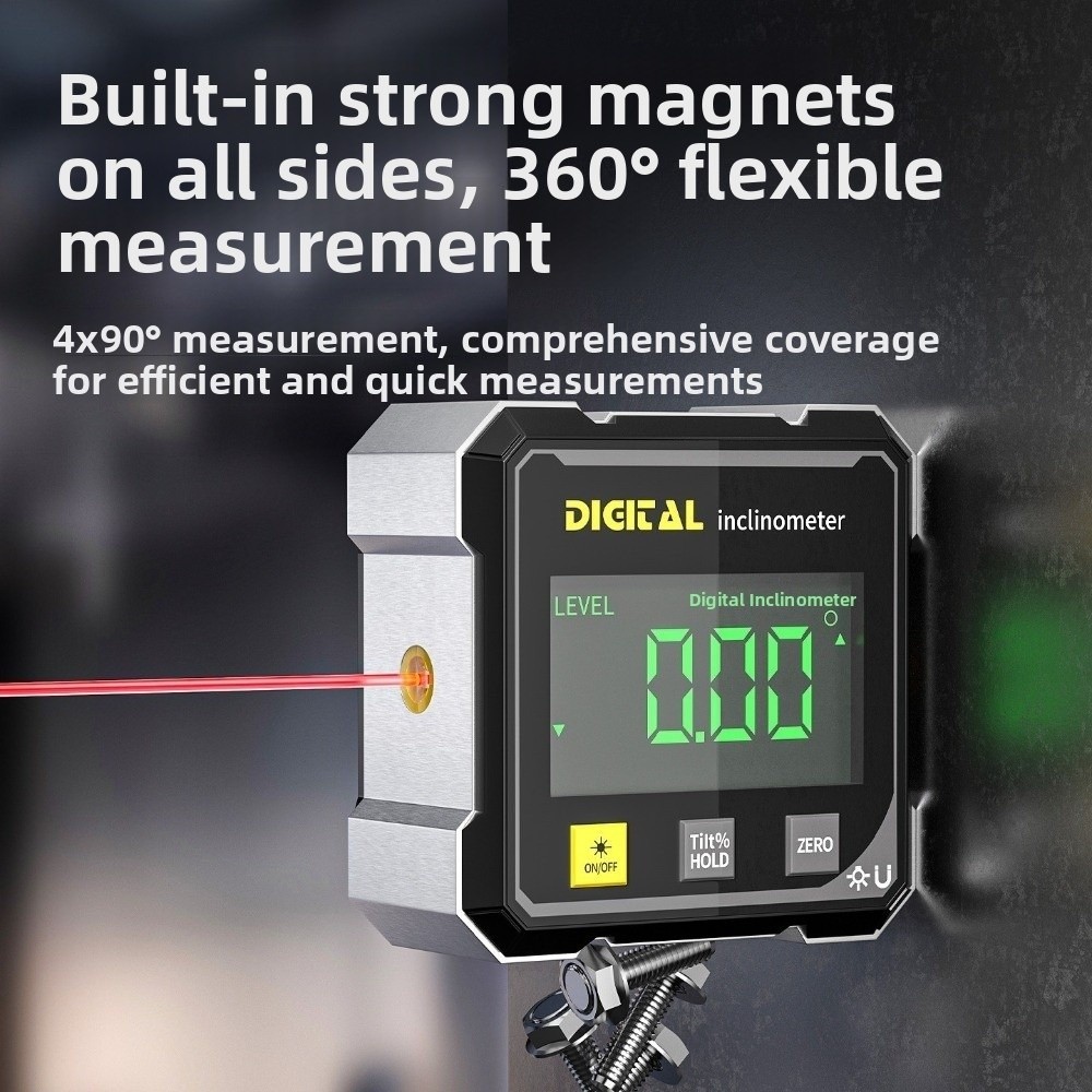 أربعة جوانب عرض زاوية قياس شاش - مراجعة Laser Level Rotary وسعره