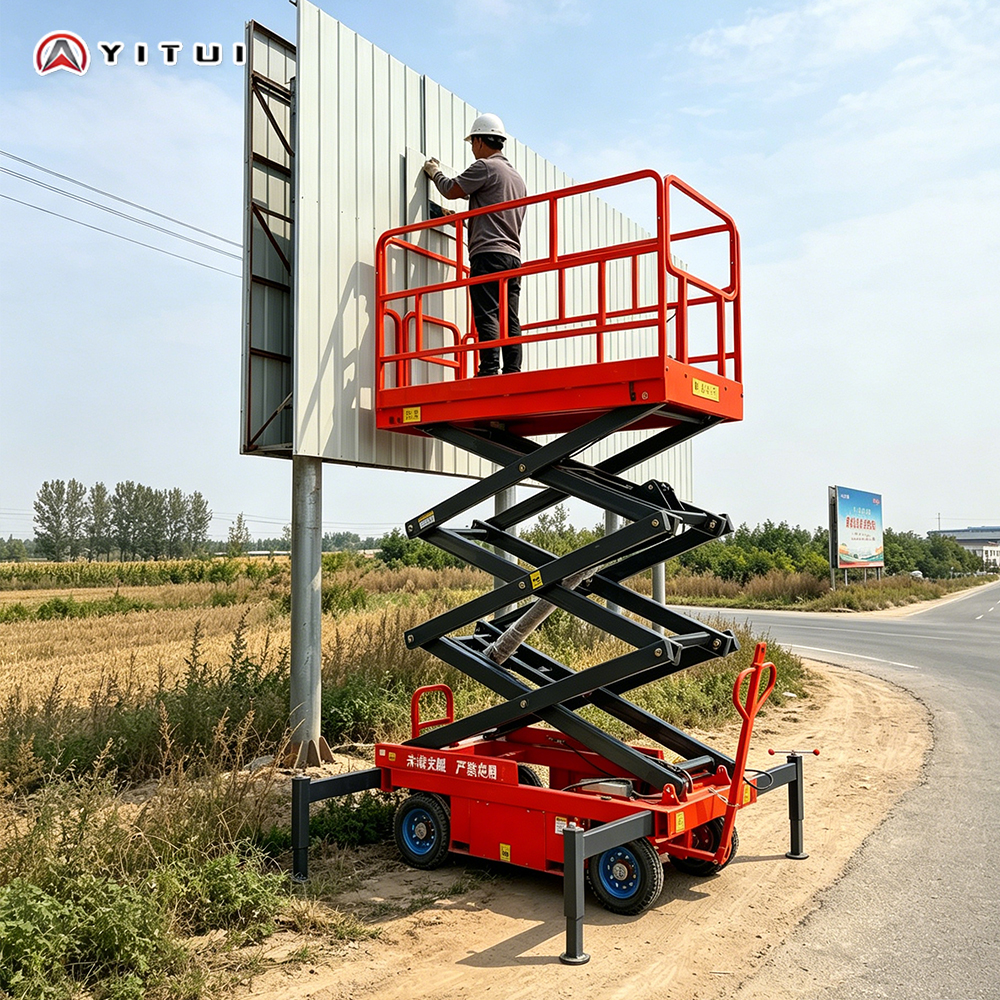 منصة رفع متنقلة بمقص هيدروليكي - مراجعة Scissor Lift Table Hydraulic وسعره