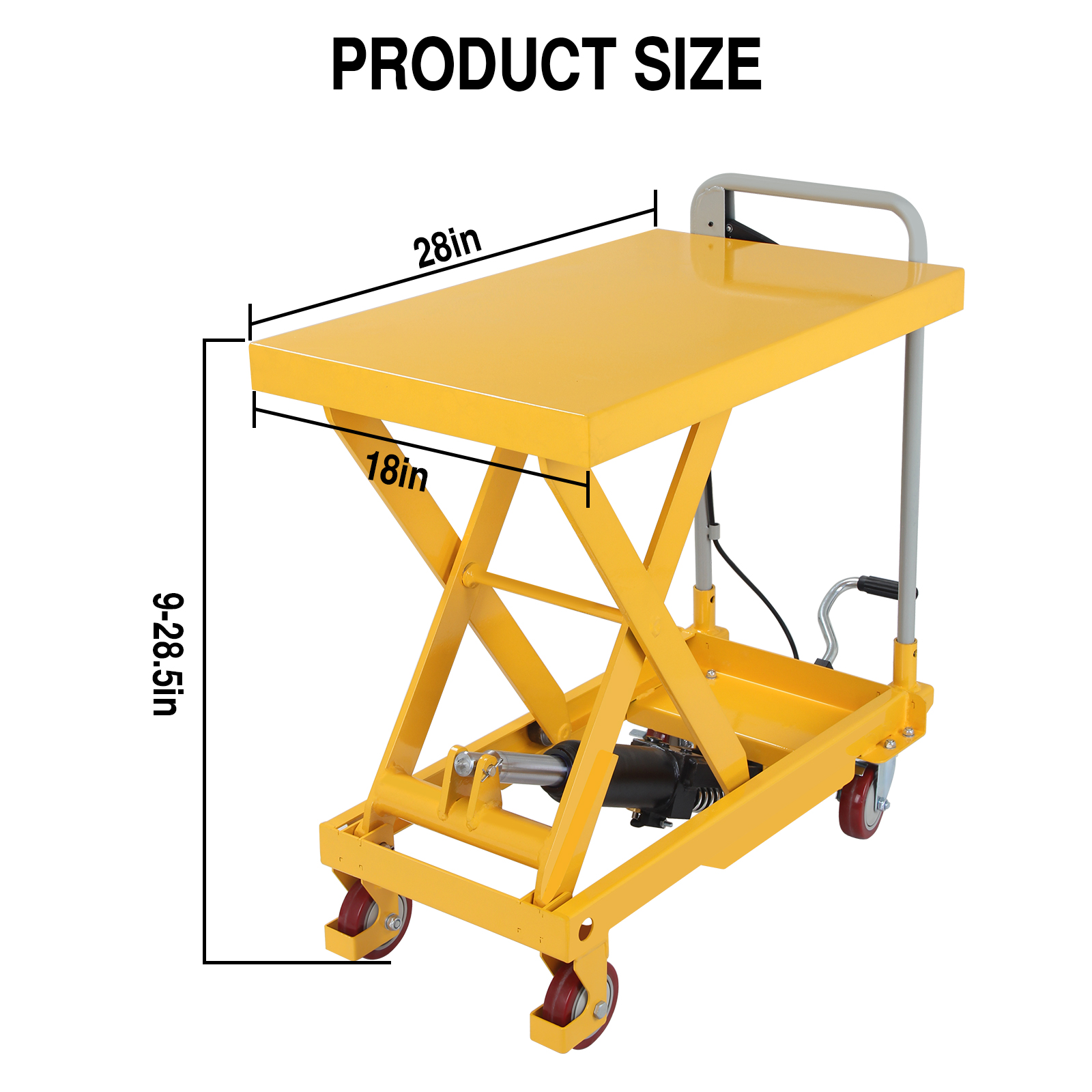 عربة رفع هيدروليكية بقدرة 500  - مراجعة Scissor Lift Table Hydraulic وسعره