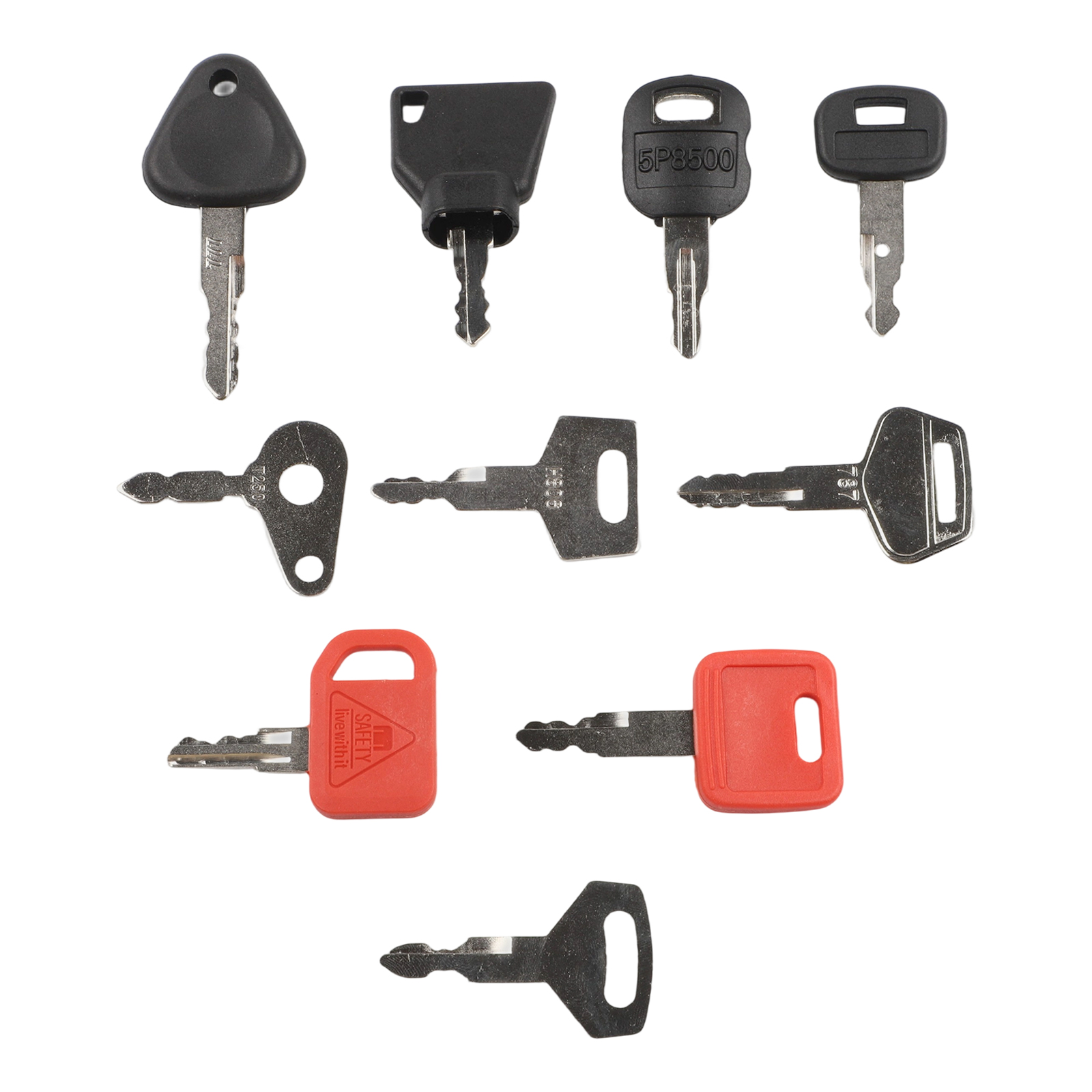 10 قطعة مجموعة مفاتيح الإشعال  - مراجعة Heavy Equipment Key Set وسعره