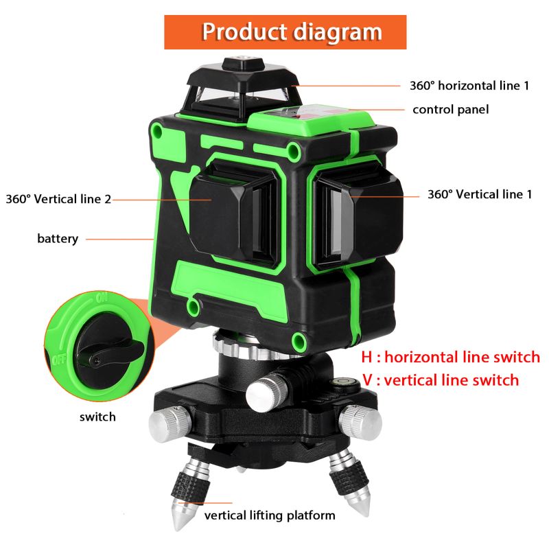 مجموعة أدوات تسوية الأرضيات با - مراجعة Laser Level Rotary وسعره