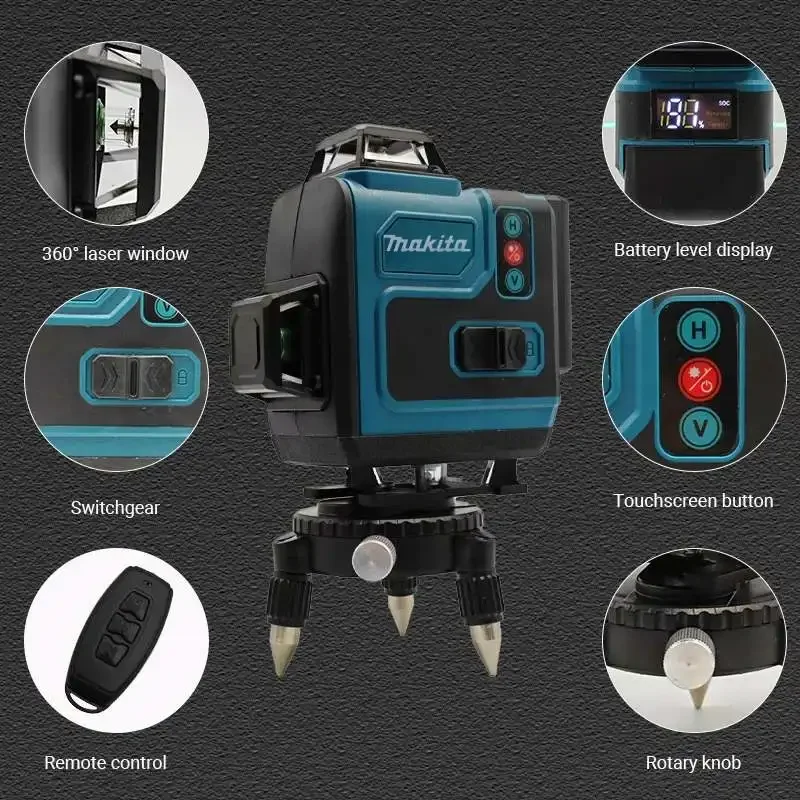 بطارية ماكيتا 18 فولت، مستوى ل - مراجعة Laser Level Rotary وسعره