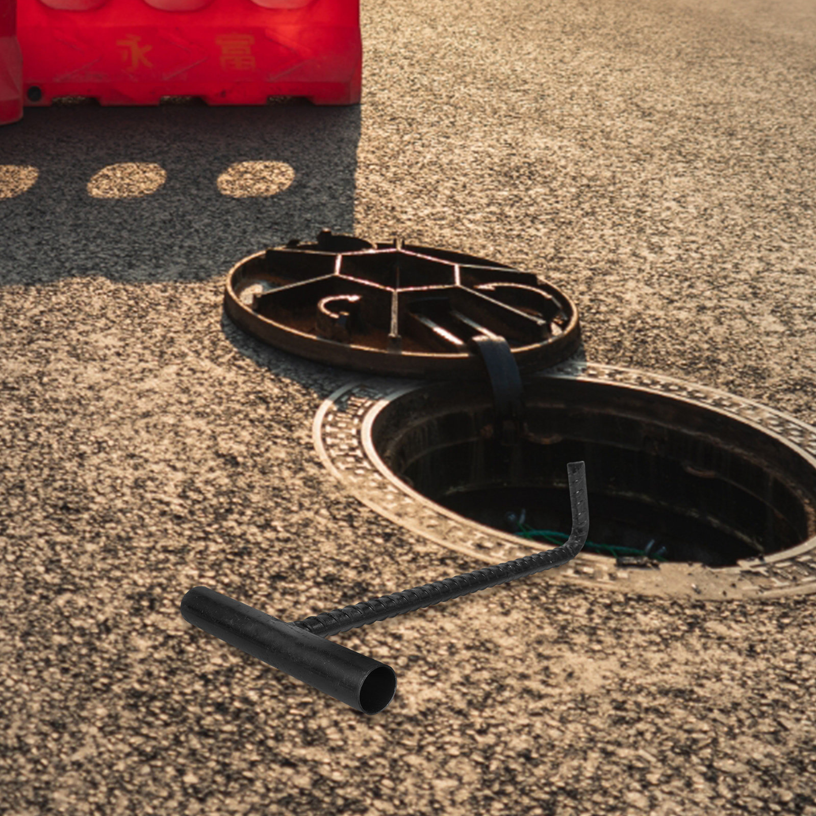 خطاف غطاء فتحة التصريف على شكل - مراجعة Manhole Cover Lifting وسعره