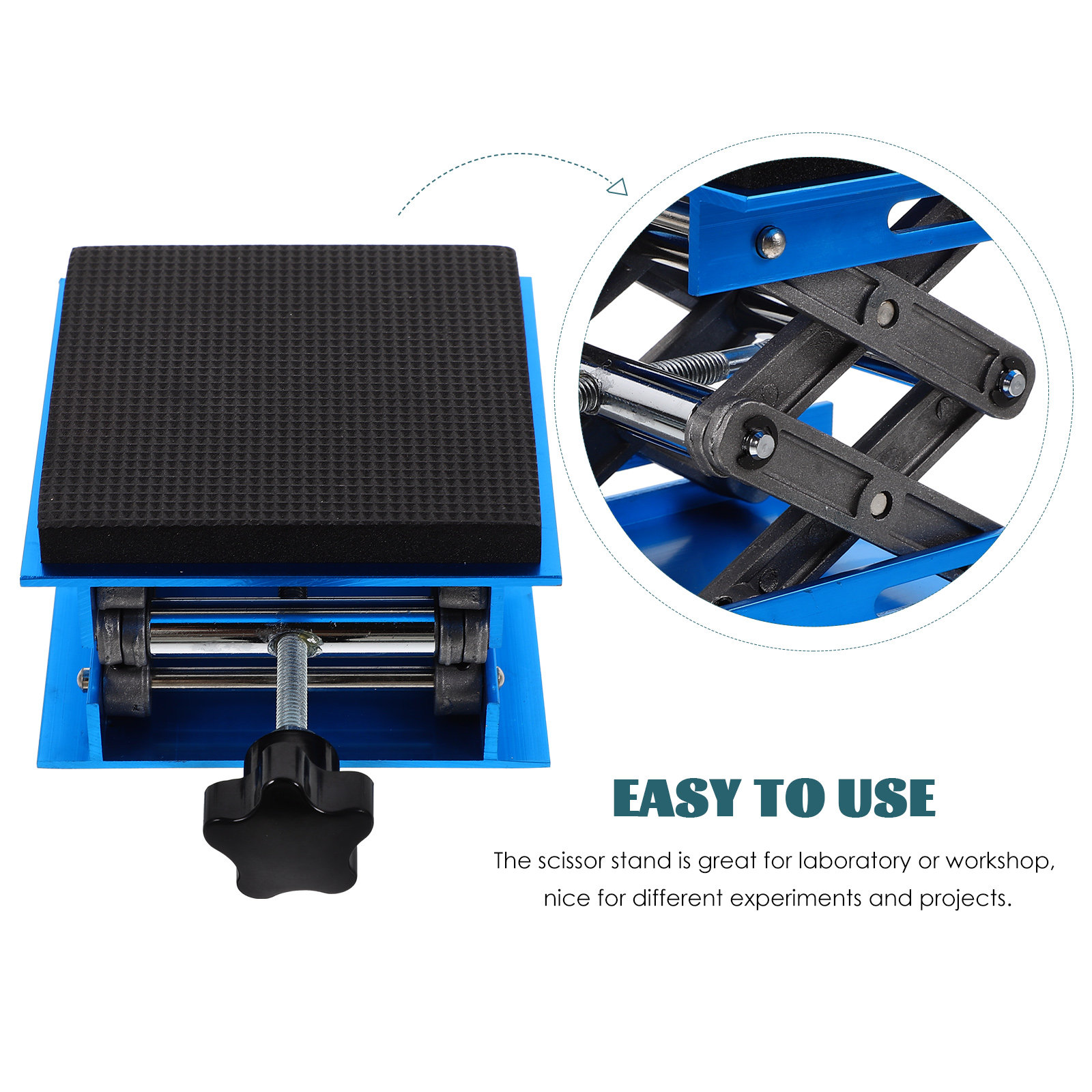 منصة رفع مختبرية بمقص 10x10 سم - مراجعة Heavy Equipment Jack Stands وسعره