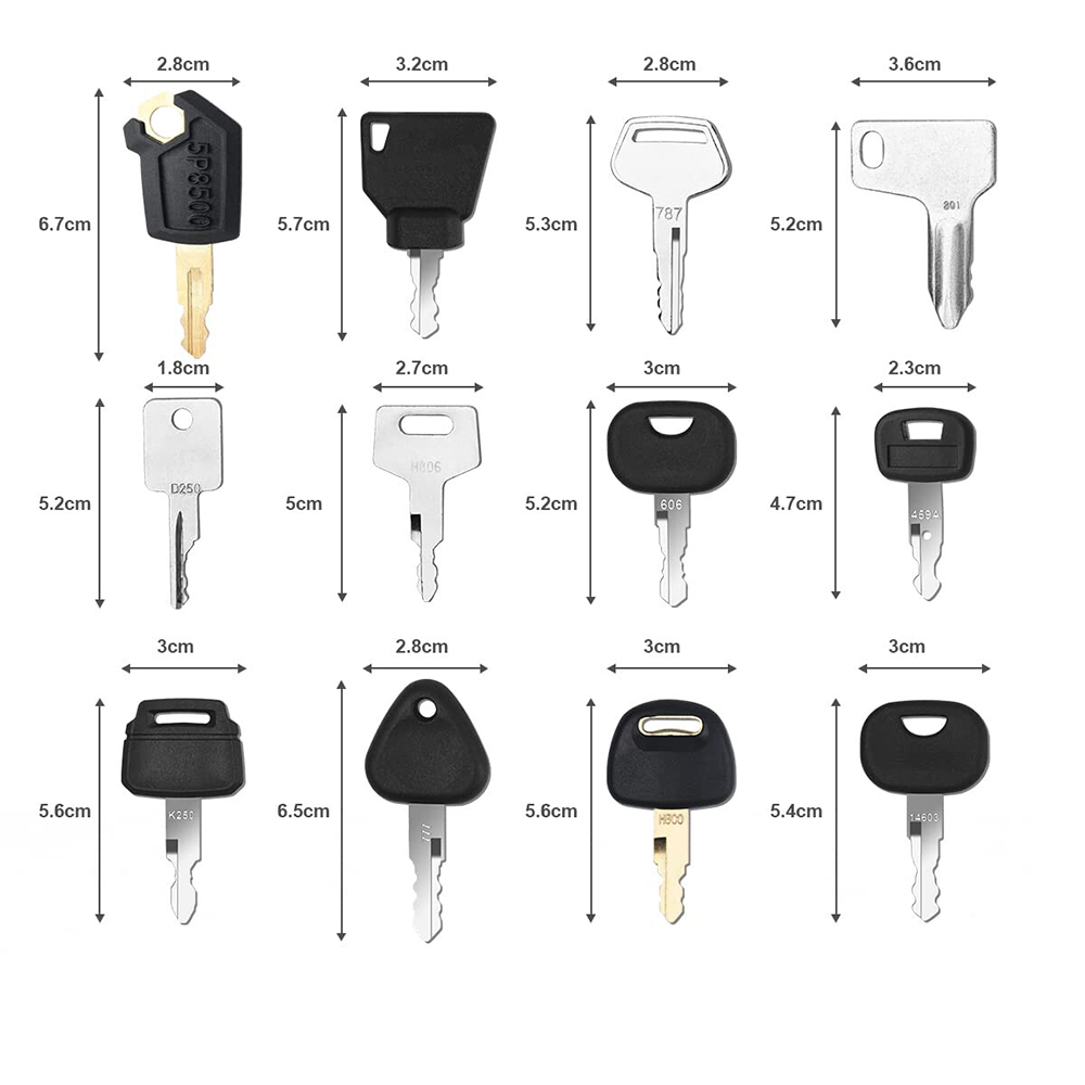 12 قطعة المعدات الثقيلة البناء - مراجعة Heavy Equipment Key Set وسعره