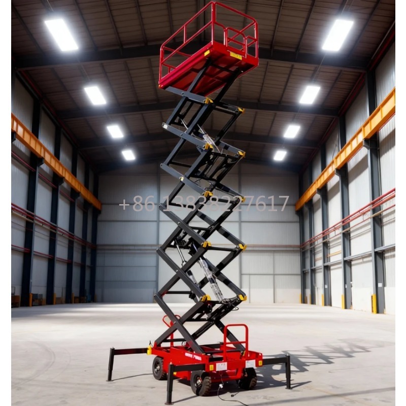 منصة عمل هوائية هيدروليكية متح - مراجعة Scissor Lift Table Hydraulic وسعره