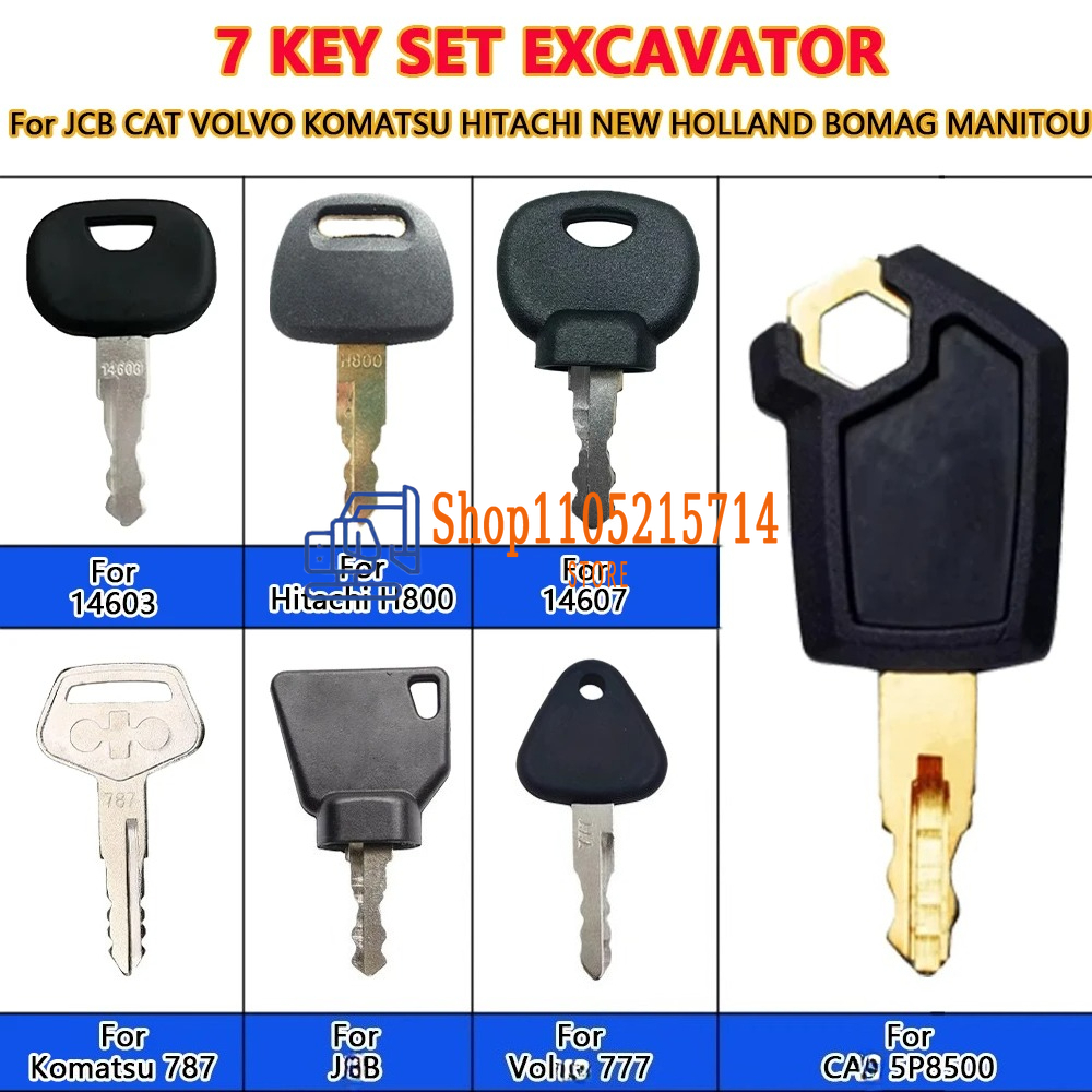 7 قطعة المعدات الثقيلة البناء  - مراجعة Heavy Equipment Key Set وسعره