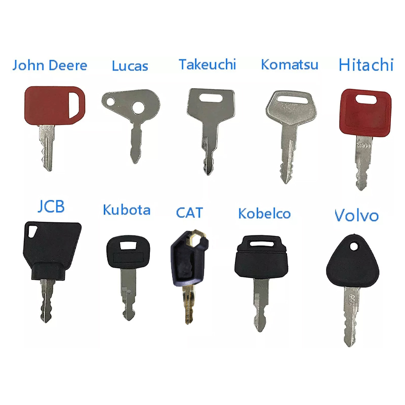 10 قطعة مجموعة الإشعال الرئيسي - مراجعة Heavy Equipment Key Set وسعره